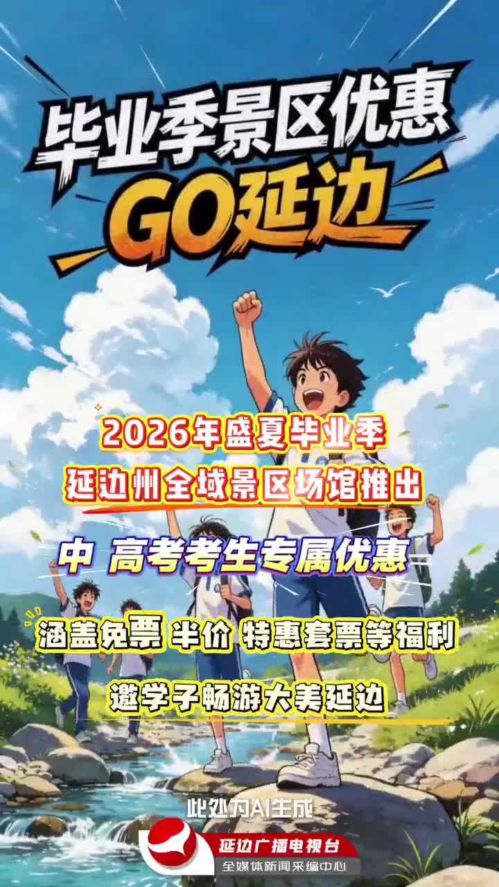 2026년 졸업시즌, 연변주 각 풍경구 수험생들 위한 특별혜택 출시~