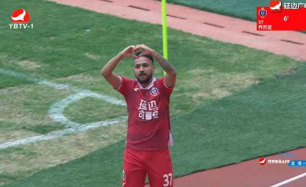 [8라운드 꼴영상] 전반전 7분경, 조반니 선제꼴! 연변룡정커시안 1-0 광서항신