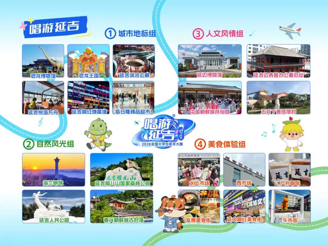 “唱游延吉”20强选手齐聚延吉！分组打卡延吉备战半决赛